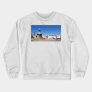 Marketplace, water art, Wismar Crewneck Sweatshirt